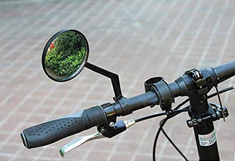 Rétroviseurs arrière de vélo Rotation en degrés Rétroviseurs de vélo adaptés aux VTT et vélos de route Rétroviseur de sécurité Vue arrière réglable Rotatif HD Grand angle Cyclisme Miroir Convexe en Acrylique Transparent