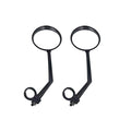 Rétroviseurs arrière de vélo Rotation en degrés Rétroviseurs de vélo adaptés aux VTT et vélos de route Rétroviseur de sécurité Vue arrière réglable Rotatif HD Grand angle Cyclisme Miroir Convexe en Acrylique Transparent