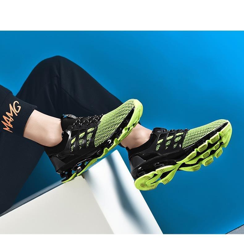 Baskets de course respirantes pour hommes, chaussures décontractées à la mode pour couple, chaussures de sport de course respirantes d'extérieur, baskets de sport amortissantes, chaussures de sport élégantes pour la marche et l'athlétisme