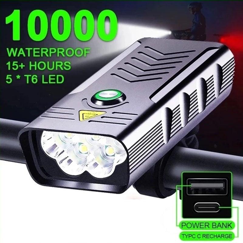 Lampe Vélo Puissante Rechargeable USB Étanche Phare Avant pour Vélo de Route Lanterne Lumières Vélo Super Lumineuses 3 LED Ultra Lumineuses pour la Conduite de Nuit