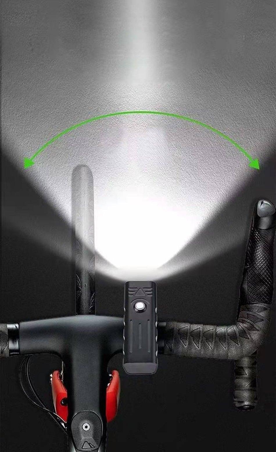 Lampe Vélo Puissante Rechargeable USB Étanche Phare Avant pour Vélo de Route Lanterne Lumières Vélo Super Lumineuses 3 LED Ultra Lumineuses pour la Conduite de Nuit
