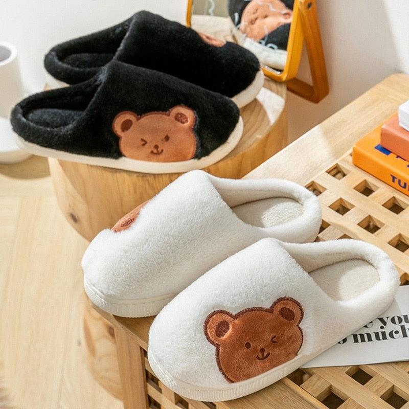 Chaussons d'hiver chauds en fourrure pour femmes, chaussons de maison pour hommes, talons plats confortables, pantoufles d'intérieur chaudes et douces en polaire, pantoufles à mémoire de forme, chaussures de chambre d'hiver