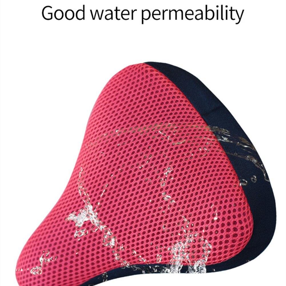 Housse de selle de vélo confortable 3D souple et respirante en tissu mesh pour selles confortables, compatible avec les vélos d'exercice et d'extérieur, avec housse résistante à l'eau.