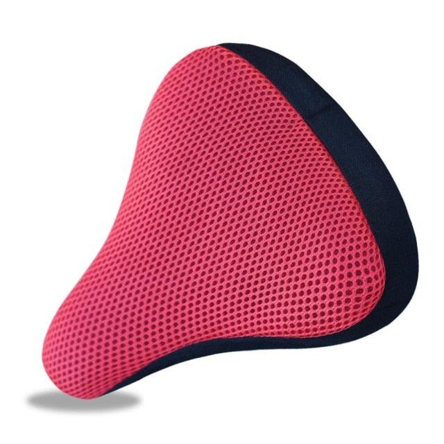 Housse de selle de vélo confortable 3D souple et respirante en tissu mesh pour selles confortables, compatible avec les vélos d'exercice et d'extérieur, avec housse résistante à l'eau.