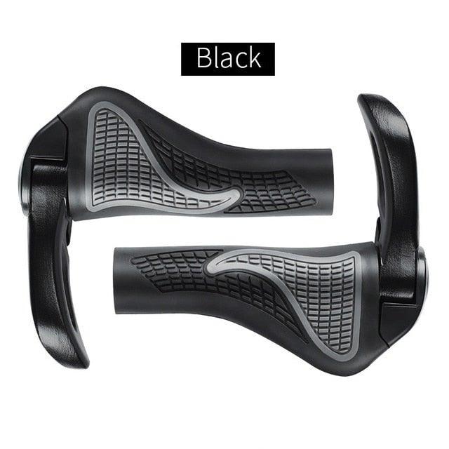 Poignées de vélo en caoutchouc antidérapantes pour guidon, manchons de guidon, verrous en alliage d'aluminium pour VTT, poignées de verrouillage pour guidon de vélo, poignées antidérapantes