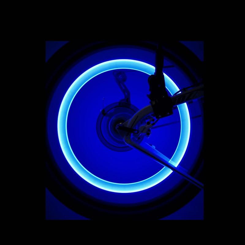 2PCS Bouchons de Valve de Vélo Ultralégers Lumière Vélo de Route LED Bouchons de Valve Pneu Roue Rayons Lumière Pneu Flash Lumières de Roue Bouchons de Valve Néon Vélo Lumières de Pneu LED Colorées Nuit