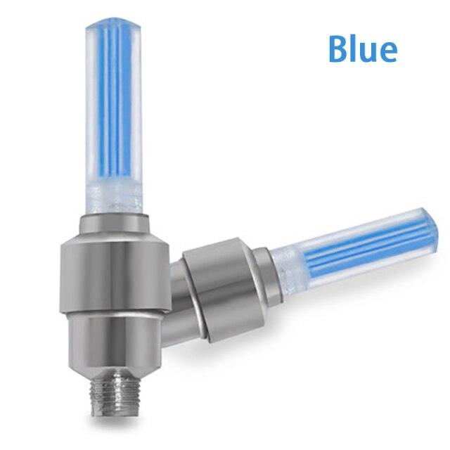 2PCS Bouchons de Valve de Vélo Ultralégers Lumière Vélo de Route LED Bouchons de Valve Pneu Roue Rayons Lumière Pneu Flash Lumières de Roue Bouchons de Valve Néon Vélo Lumières de Pneu LED Colorées Nuit