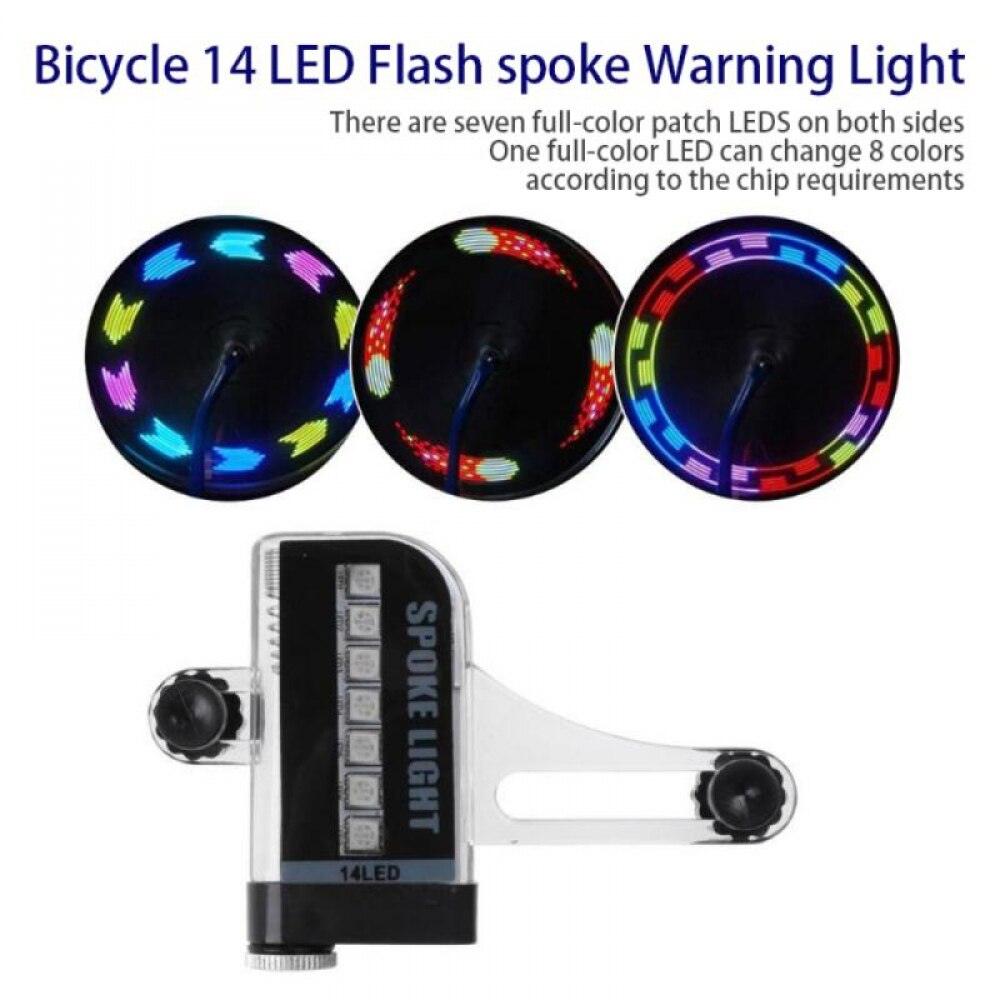 1 PC Feu de Rayon de Vélo Mini LED Lampe de Valve de Pneu Décorative Roue de Vélo Feux Avertisseurs de Cyclisme LED Lumières de Roue de Vélo Lampe Clignotante Néon Lueur dans l'Obscurité Accessoires Cool et Sûrs