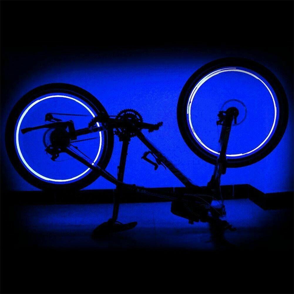 20 éclairages de jante de vélo LED, éclairage de roue, chaîne lumineuse pour rayons, bandes lumineuses étanches pour vélo, accessoires de décoration LED étanches pour rayons de vélo pour adultes, belle décoration de vélo de nuit