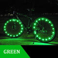 Lampe à rayons de vélo durable à la mode Lumières de roue à vent de pneu de vélo Lumières de ruban à rayons flash Lampe de cyclisme de nuit en plein air Bande lumineuse étanche lumineuse pour rayons de roue de vélo