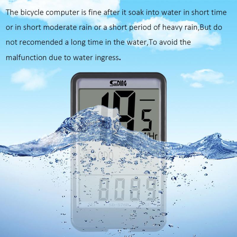 Compteur de vitesse sans fil étanche pour vélo, avec écran LCD numérique, compteur kilométrique, chronomètre, pour accessoires de cyclisme