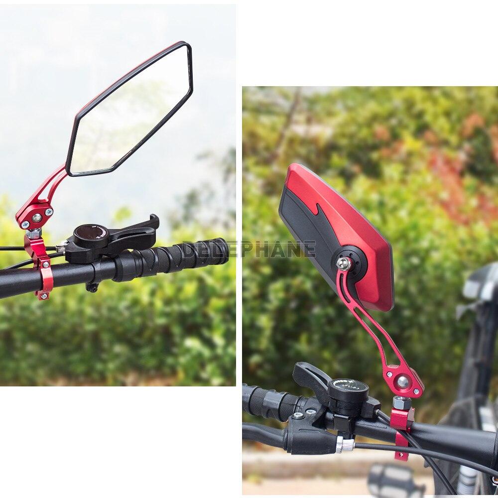 Rétroviseurs de Vélo HD Lentille en Verre Anti-Explosion Rétroviseurs de Guidon de VTT Réglables et Rotatifs Rétroviseurs de Vélo Neufs Lentille Convexe Anti-Rayures Universelle Réglable et Rotative en Verre pour Guidon de Vélo de Route et VTT