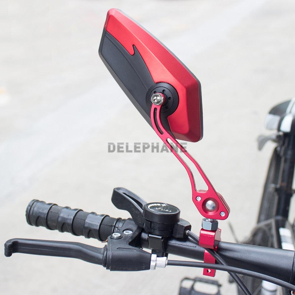Rétroviseurs de Vélo HD Lentille en Verre Anti-Explosion Rétroviseurs de Guidon de VTT Réglables et Rotatifs Rétroviseurs de Vélo Neufs Lentille Convexe Anti-Rayures Universelle Réglable et Rotative en Verre pour Guidon de Vélo de Route et VTT