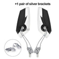 Rétroviseurs de scooter électrique réglables Rétroviseurs de vélo Rétroviseurs clairs HD réglables pour guidon Rétroviseur universel réglable rotatif sécurisé pour guidon de vélo