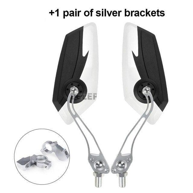 Rétroviseurs de scooter électrique réglables Rétroviseurs de vélo Rétroviseurs clairs HD réglables pour guidon Rétroviseur universel réglable rotatif sécurisé pour guidon de vélo