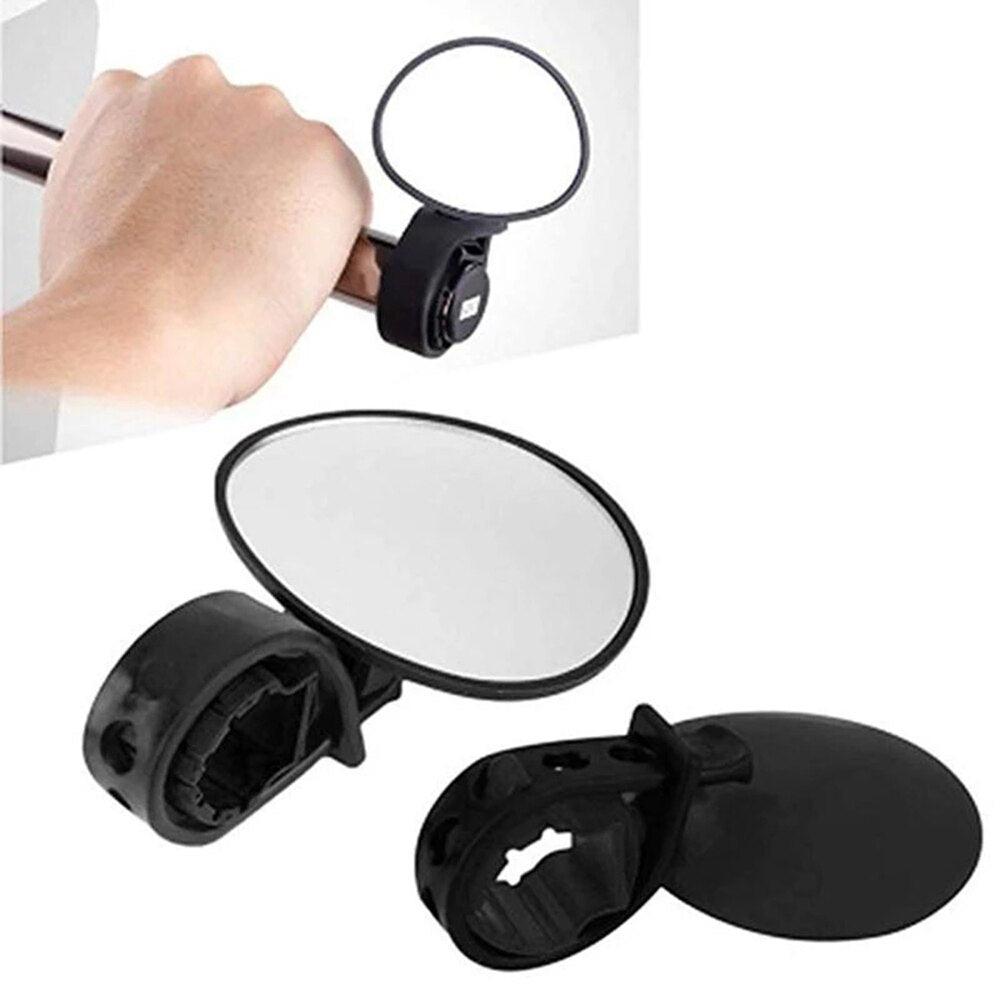 Nouveau Rétroviseur Universel pour Vélo, Rétroviseur de Guidon, Rotation Grand Angle, Accessoires de Cyclisme pour Vélo de Route, Rétroviseurs Rotatifs, Rétroviseur en Verre Monté sur Guidon, Rétroviseur Universel pour VTT et Vélo de Route