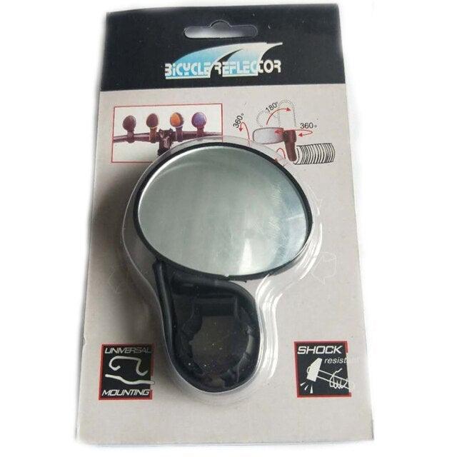 Nouveau Rétroviseur Universel pour Vélo, Rétroviseur de Guidon, Rotation Grand Angle, Accessoires de Cyclisme pour Vélo de Route, Rétroviseurs Rotatifs, Rétroviseur en Verre Monté sur Guidon, Rétroviseur Universel pour VTT et Vélo de Route