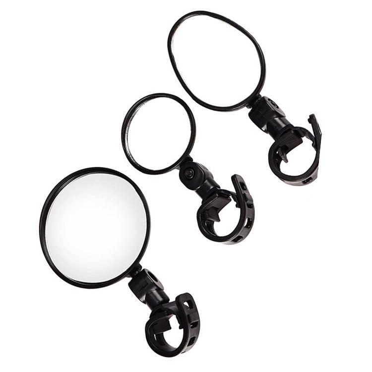Rétroviseur universel pour vélo, guidon, grand angle, rétroviseur de vélo, accessoires de vélo, rétroviseur de casque de vélo, 2 rétroviseurs de vélo avec miroir convexe grand angle réglable et rotatif pour VTT, vélo tout-terrain