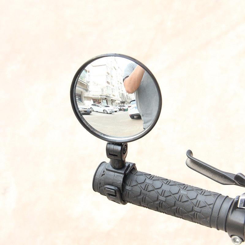 Rétroviseur universel pour vélo, guidon, grand angle, rétroviseur de vélo, accessoires de vélo, rétroviseur de casque de vélo, 2 rétroviseurs de vélo avec miroir convexe grand angle réglable et rotatif pour VTT, vélo tout-terrain