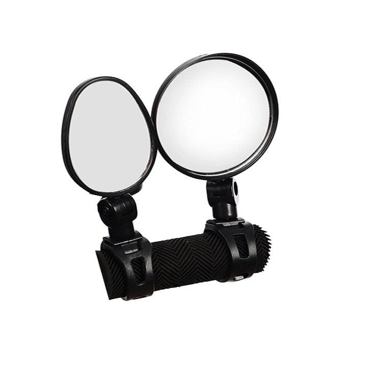 Rétroviseur universel pour vélo, guidon, grand angle, rétroviseur de vélo, accessoires de vélo, rétroviseur de casque de vélo, 2 rétroviseurs de vélo avec miroir convexe grand angle réglable et rotatif pour VTT, vélo tout-terrain