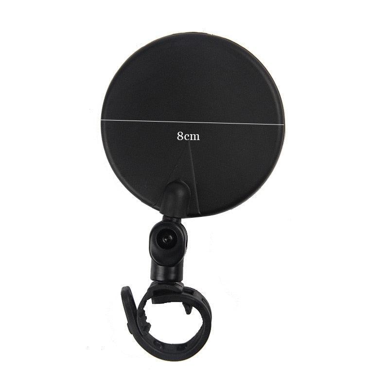 Rétroviseur de vélo électrique pour trottinette, grand angle, convexe, réflecteur arrière, miroir de modification, rétroviseur de trottinette réglable en verre, compatible avec le vélo.