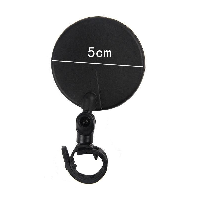 Rétroviseur de vélo électrique pour trottinette, grand angle, convexe, réflecteur arrière, miroir de modification, rétroviseur de trottinette réglable en verre, compatible avec le vélo.