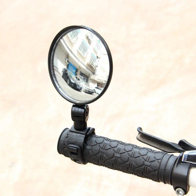 Rétroviseur de vélo électrique pour trottinette, grand angle, convexe, réflecteur arrière, miroir de modification, rétroviseur de trottinette réglable en verre, compatible avec le vélo.