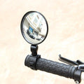 Rétroviseur de vélo électrique pour trottinette, grand angle, convexe, réflecteur arrière, miroir de modification, rétroviseur de trottinette réglable en verre, compatible avec le vélo.