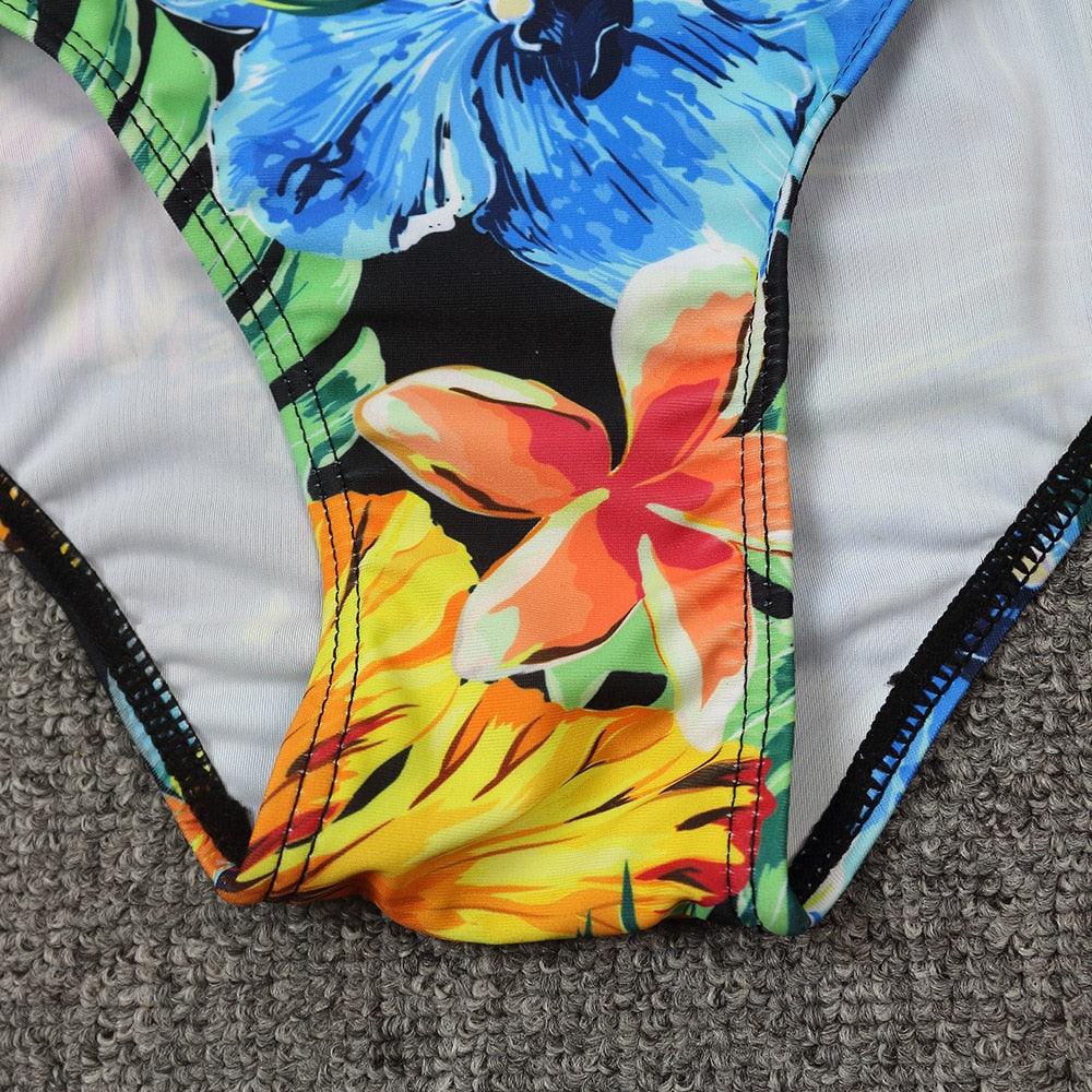 Maillot de bain de surf pour femme Bikini manches longues Maillot de bain imprimé tigre Push Up Maillot de bain d'été deux pièces Rash Guard de surf Bikini manches longues Ensemble maillot de bain
