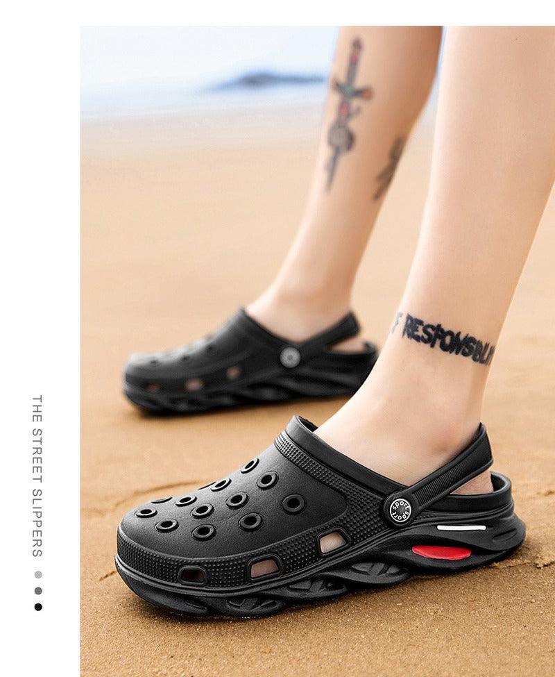 Sandales d'extérieur Semelle Souple Chaussures de Plage Homme et Femme Même Style Convient pour l l'été Chaussons à Plateforme Homme Sandales de Sport Homme Chaussons d'extérieur et d'intérieur Sandales Légères