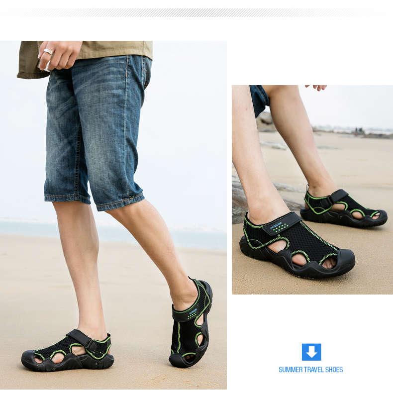 Hommes Tongs Sandales Chaussons d'été Chaussons de plage d'été Sandales Respirantes Chaussures à enfiler Chaussures d'extérieur à enfiler Marche Décontractée Clogs à la Mode pour Hommes