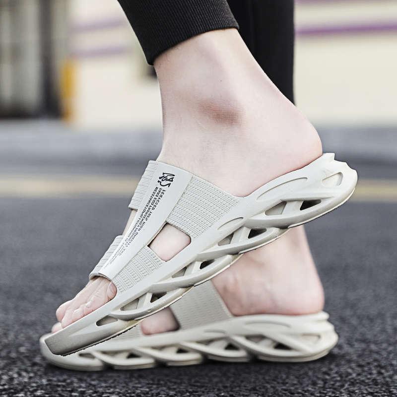 Tongs d'été décontractées modernes, sandales de piscine, chaussons pour hommes, chaussures de tennis, baskets, pantoufles confortables à mémoire de forme, pantoufles d'extérieur, pantoufles de luxe d'intérieur pour hommes