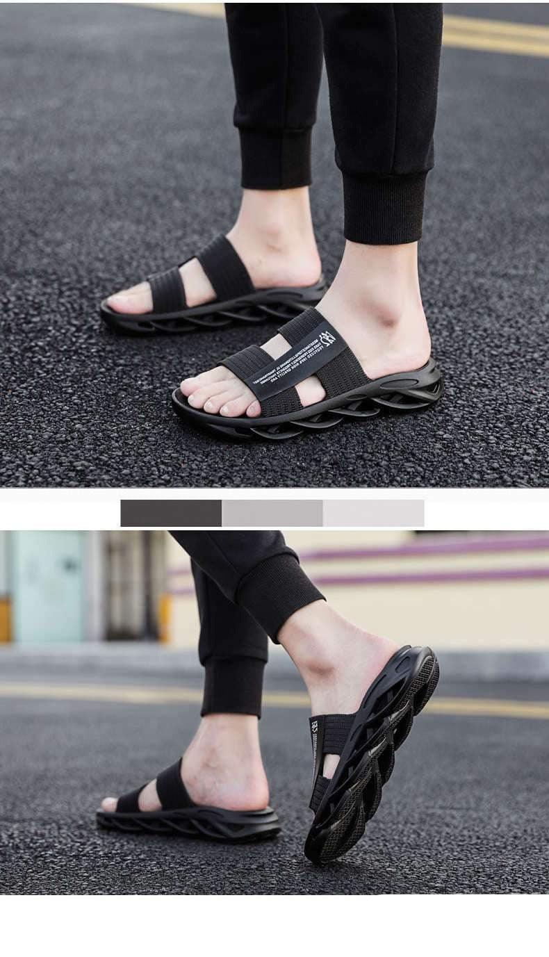 Tongs d'été décontractées modernes, sandales de piscine, chaussons pour hommes, chaussures de tennis, baskets, pantoufles confortables à mémoire de forme, pantoufles d'extérieur, pantoufles de luxe d'intérieur pour hommes
