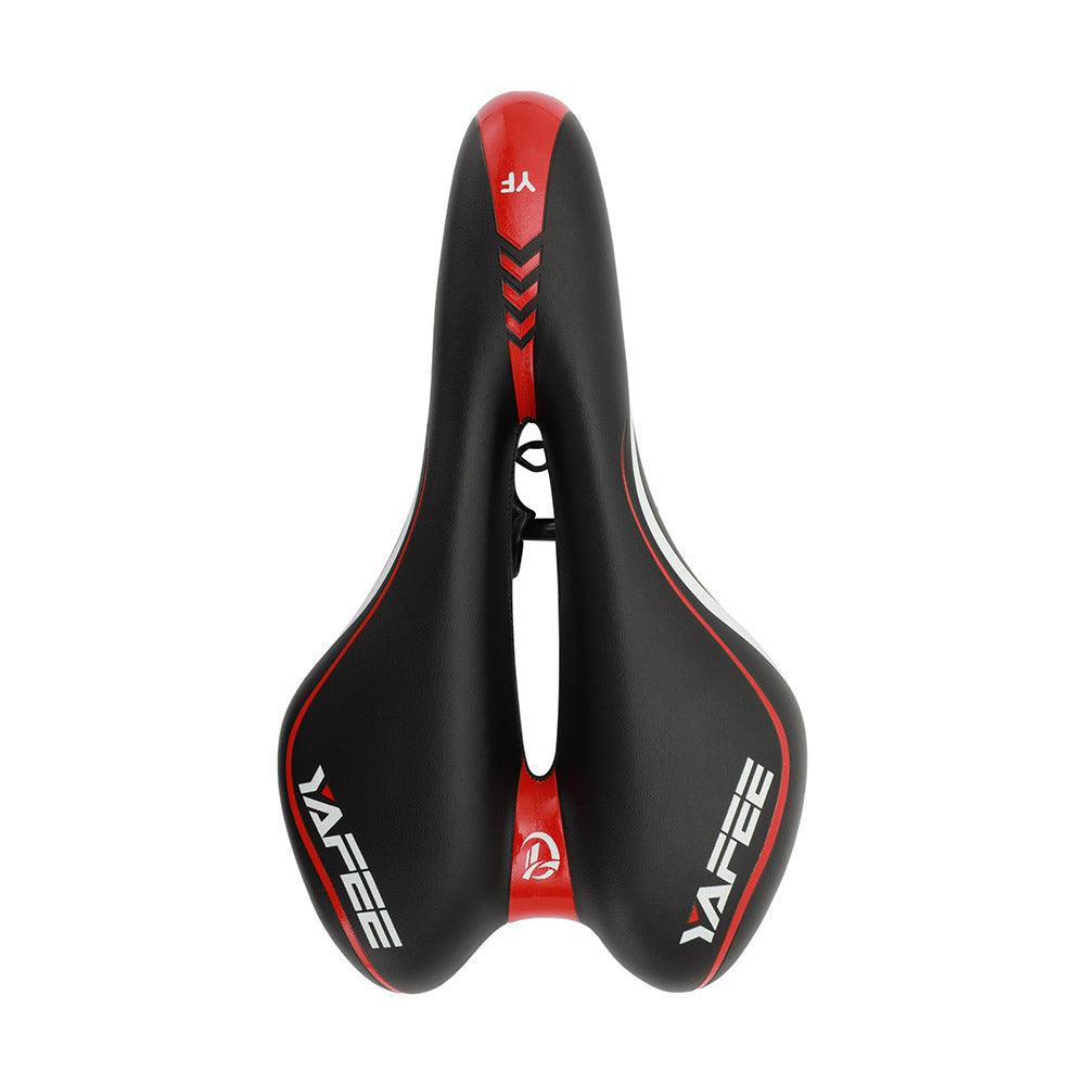 Selle de vélo de sport Souple Absorption des chocs Coussin de vélo creux confortable Éponge de cyclisme sur route La selle de vélo la plus confortable Amortisseur Étanchéité Adapté pour le fitness en extérieur Large selle de vélo rembourrée souple