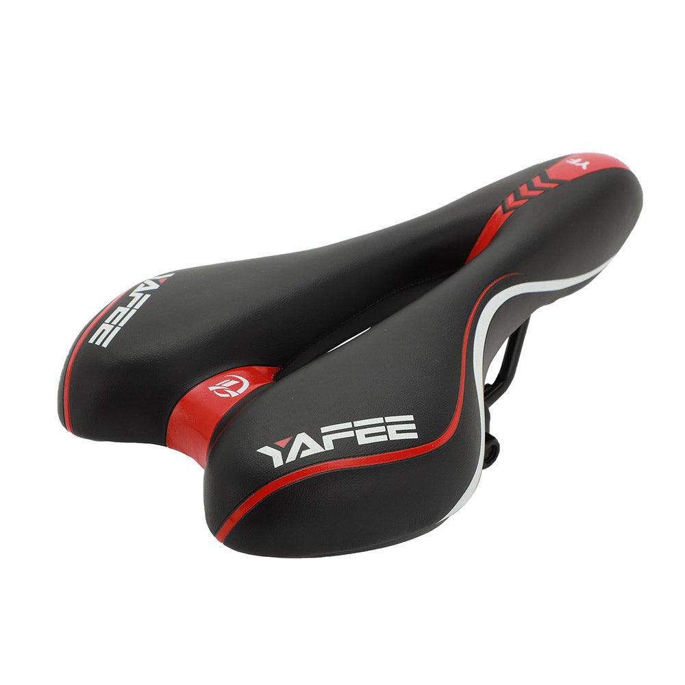 Selle de vélo de sport Souple Absorption des chocs Coussin de vélo creux confortable Éponge de cyclisme sur route La selle de vélo la plus confortable Amortisseur Étanchéité Adapté pour le fitness en extérieur Large selle de vélo rembourrée souple