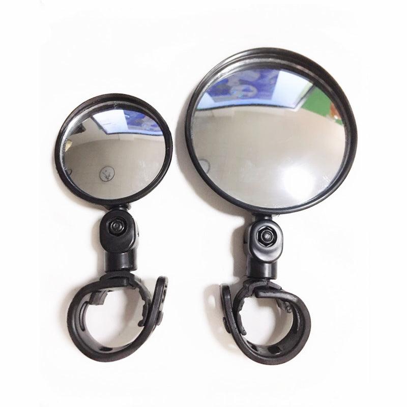Rétroviseur universel pour vélo, guidon, grand angle, rétroviseur de vélo, accessoires de vélo, rétroviseur de casque de vélo, 2 rétroviseurs de vélo avec miroir convexe grand angle réglable et rotatif pour VTT, vélo tout-terrain