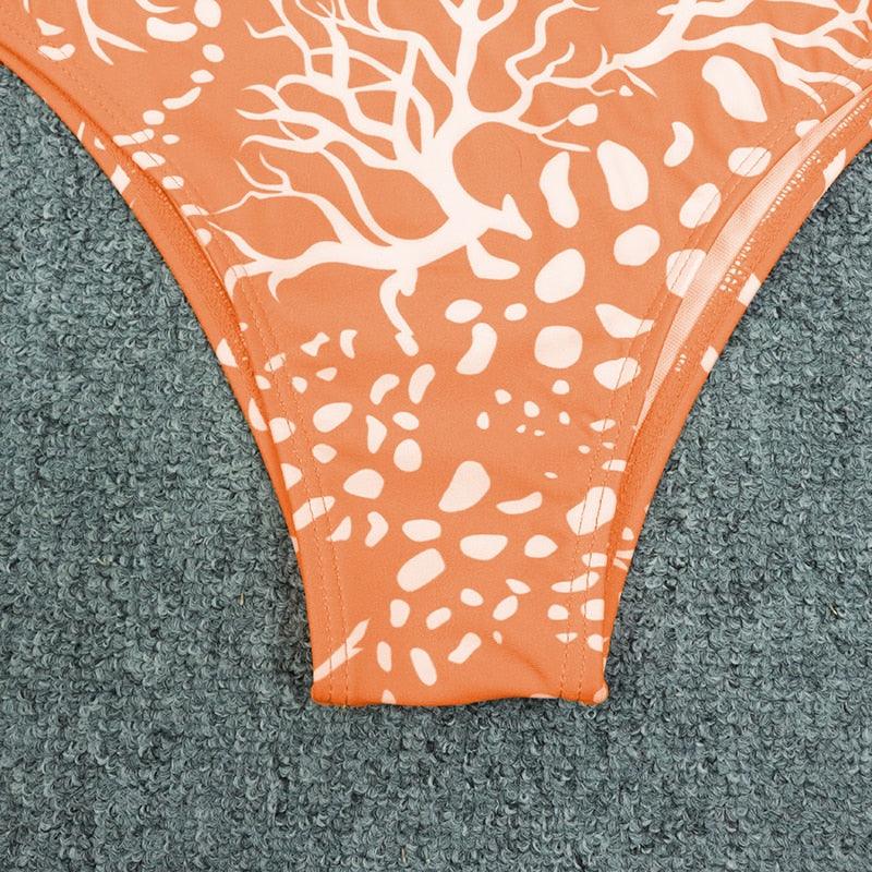 Maillot de bain de surf pour femme Bikini manches longues Maillot de bain imprimé tigre Push Up Maillot de bain d'été deux pièces Rash Guard de surf Bikini manches longues Ensemble maillot de bain