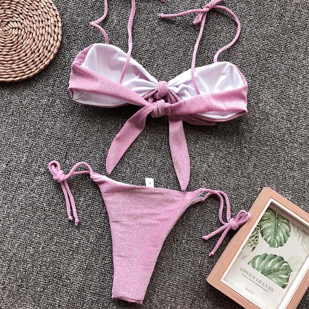 Maillot de bain deux pièces vintage mignon pour femme, maillot de bain fendu, maillot de bain d'été, bikini ample, maillot de bain rétro, maillot de bain de plage tendance, spa d'été, plage, surf, sport