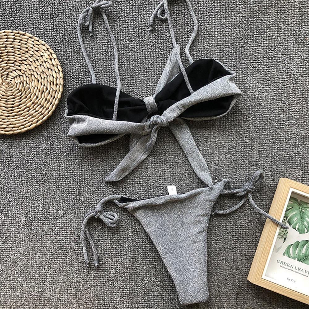 Maillot de bain deux pièces vintage mignon pour femme, maillot de bain fendu, maillot de bain d'été, bikini ample, maillot de bain rétro, maillot de bain de plage tendance, spa d'été, plage, surf, sport