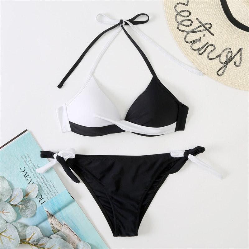 Bikinis Push-Up 2022 Nouveaux Maillots de Bain Bikini Femme Imprimé Floral Maillots de Bain pour Femme Maillots de Bain Deux Pièces Bikini Femme Ensembles Bikini Imprimé Floral Maillot de Bain Vêtements de Plage Maillot de Bain Femme Deux Pièces