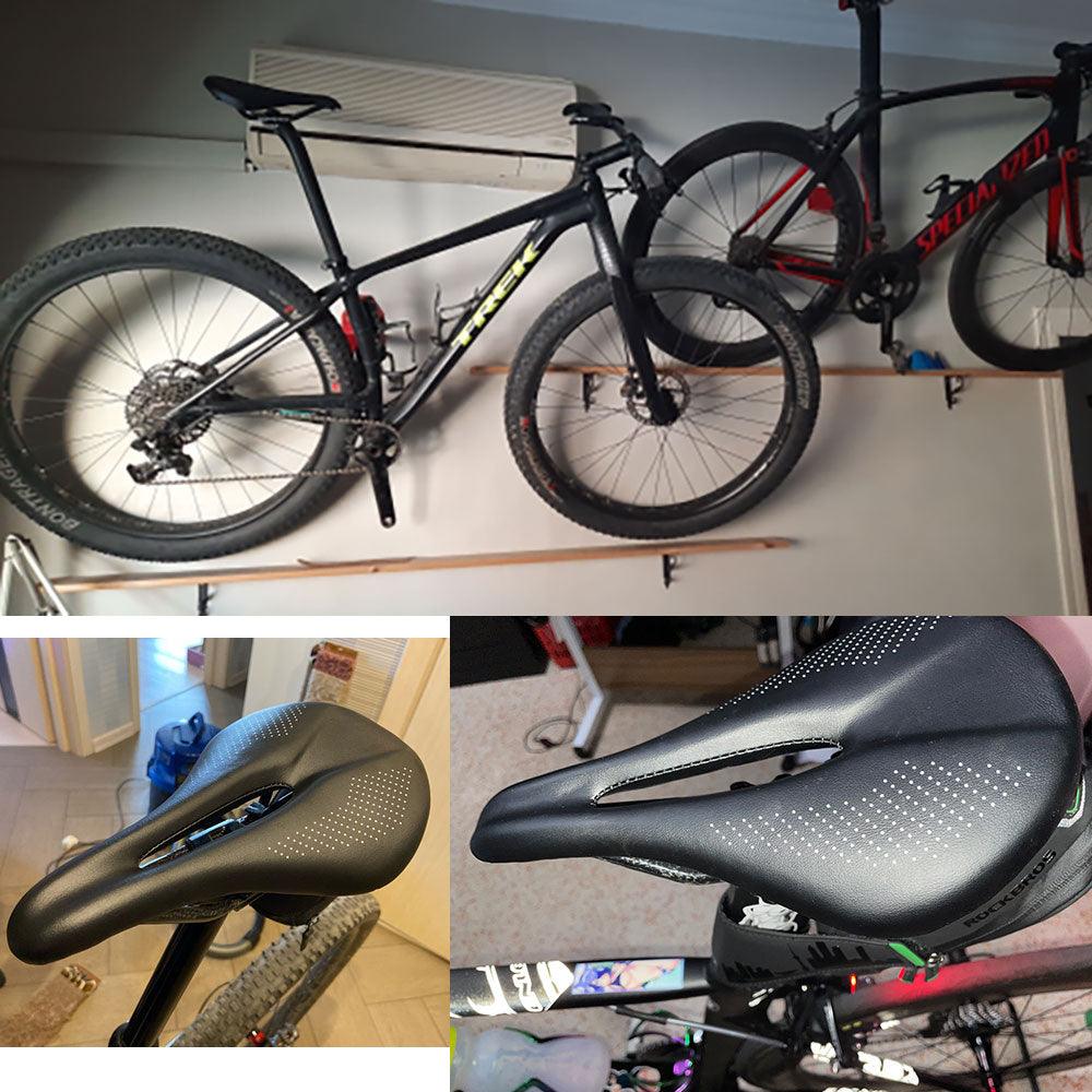 Selle de Vélo de Route Entièrement en Carbone Super Légère Cuir Carbone Siège de Vélo Optimisé Pour Hommes Support d'Os Ischiatique Flexible et Confortable Absorption des Chocs Selle de Vélo de Route