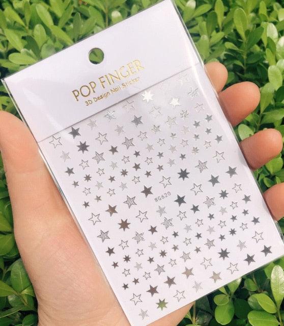 Autocollant de ligne pour ongles, fin, autocollant, décollable, argent/or/blanc/noir, accessoires autocollants dorés, décalcomanie de ligne pour ongles, auto-adhésive, motif vague 3D, décoration de courbe métallique pour femmes et filles