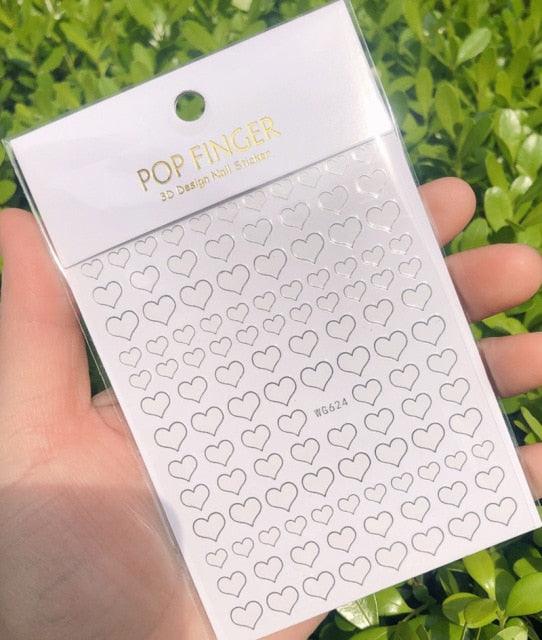 Autocollant de ligne pour ongles, fin, autocollant, décollable, argent/or/blanc/noir, accessoires autocollants dorés, décalcomanie de ligne pour ongles, auto-adhésive, motif vague 3D, décoration de courbe métallique pour femmes et filles