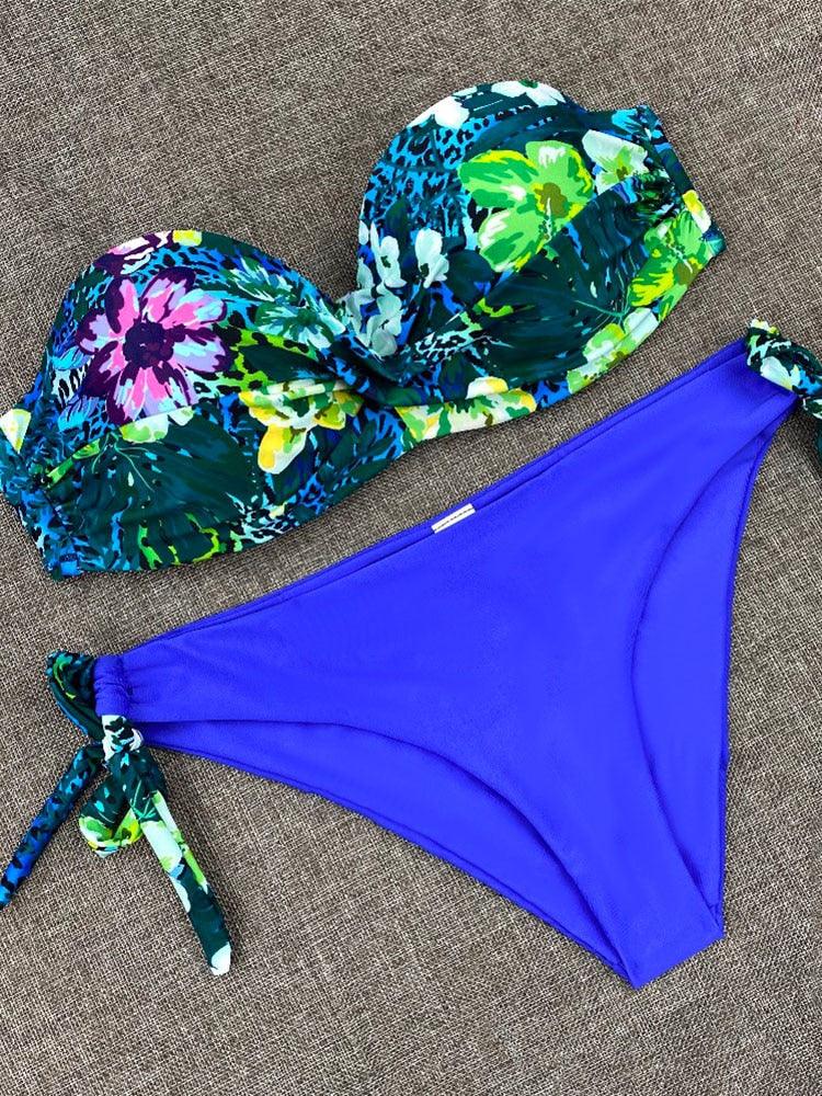 Ensembles de bikini couleur unie maillot de bain taille moyenne bonnets froncés bikinis maillots de bain pour femmes maillots de bain de plage ensembles deux pièces bikinis triangle pour femmes