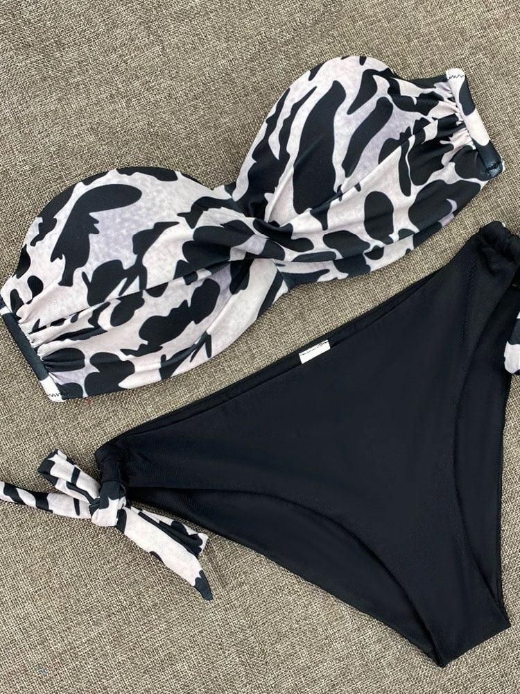 Ensembles de bikini couleur unie maillot de bain taille moyenne bonnets froncés bikinis maillots de bain pour femmes maillots de bain de plage ensembles deux pièces bikinis triangle pour femmes