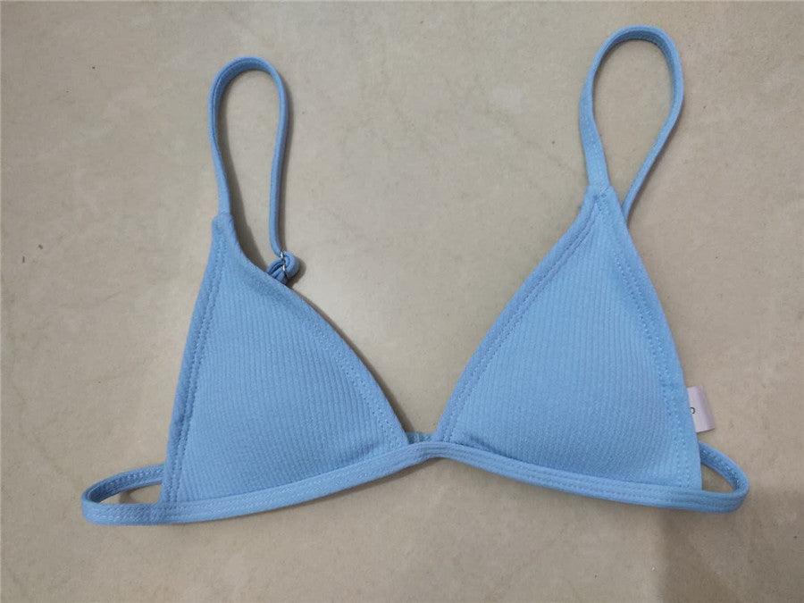 Ensemble de bikini - Maillot de bain petite coupe, style échancré, de plage, noir et blanc, micro-maillot de bain string, micro-bikinis string pour femmes, maillots de bain rembourrés échancrés