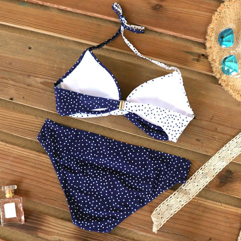 Maillot de Bain Femme Push Up Bikinis Maillots de Bain Femme Push Up Dos Nu Bandage Bikini Imprimé Floral Bas de Maillot de Bain Deux Pièces Maillots de Bain Femme Dos Nu Imprimé Feuilles Vêtements de Plage Grande Taille