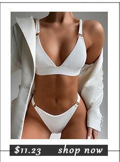 Maillots de bain taille haute bikinis femmes push-up maillots de bain ensembles bikini taille haute unis maillot de bain sportif deux pièces maillot de bain col rond pour femmes maillots de bain côtelés coupe haute vêtements de plage d'été