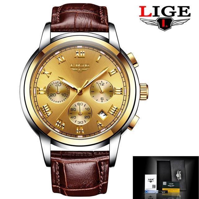 Montre Élégante pour Homme avec Chronomètres et Bracelets en Cuir Style Affaires Cadeau Parfait Excellent Look