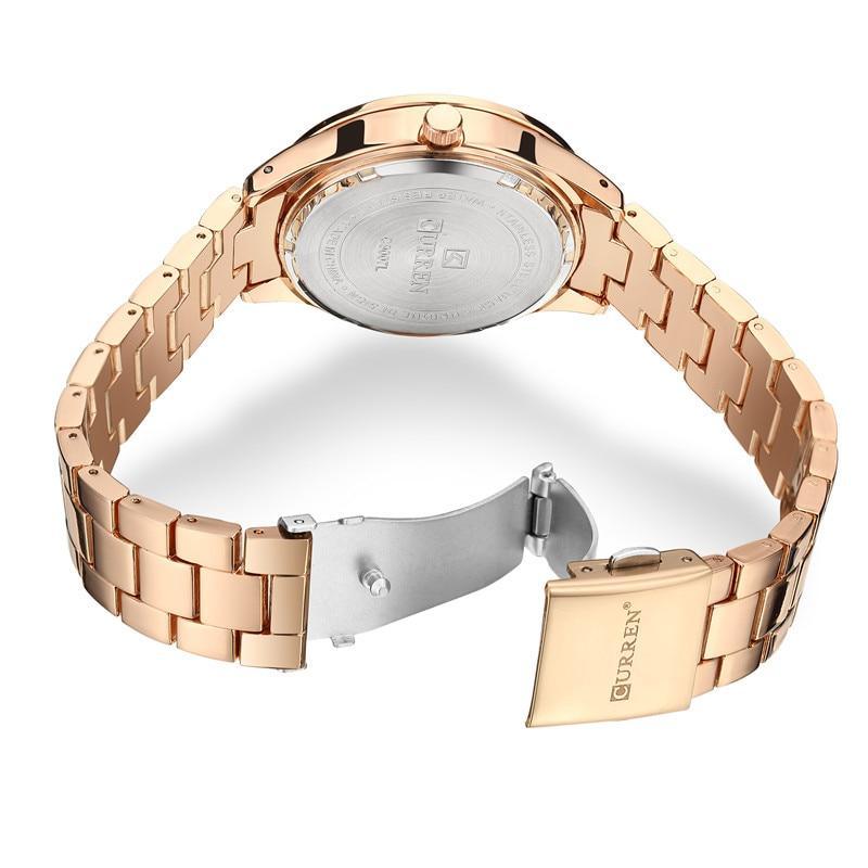 Montre-bracelet de luxe classique et élégante, étanche, pour femme, avec grands chiffres et affichage de la date – un excellent cadeau
